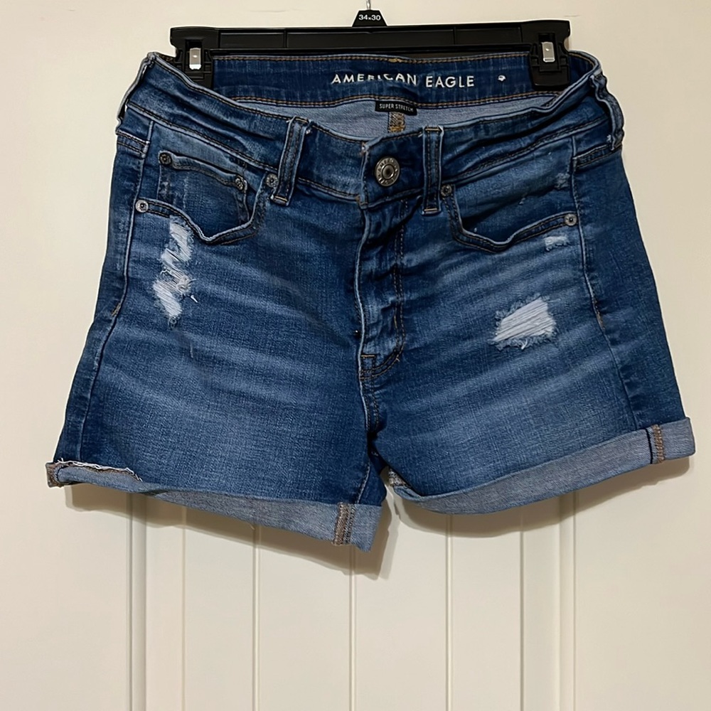 American eagle midi shorts